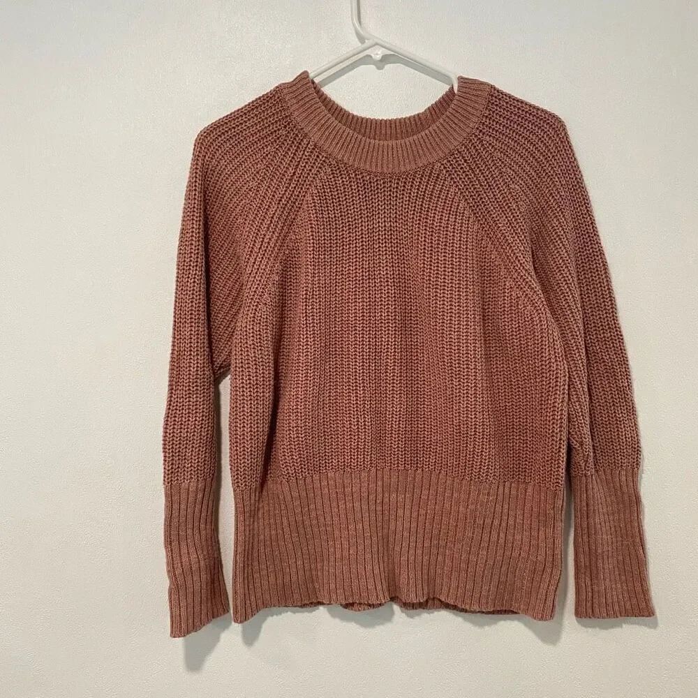 Universal Thread Chunky Knit Sweater | Dusty Rose Pullover | Size M